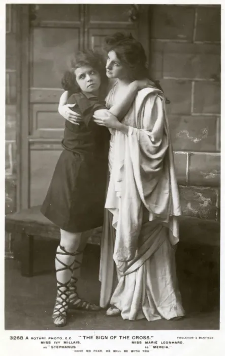 Framed Print : Ivy Millais and Marie Leonhard, actresses, c1900s(?). Artist: Foulsham and Banfield