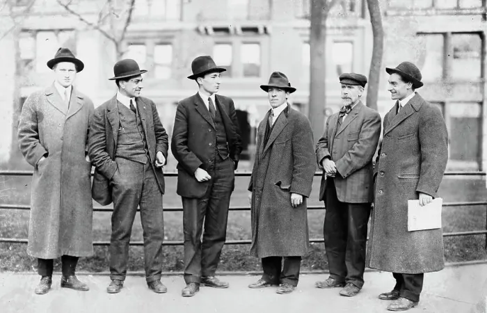 Framed Print : I.W.W. Committee--Sullivan, Caron, Plunkett, Turner, Woolman, between c1910 and c1915. Creator: Bain News Service Framed Print : I.W.W. Committee--Sullivan, Caron, Plunkett, Turner, Woolman, between c1910 and c1915. Creator: Bain News Service