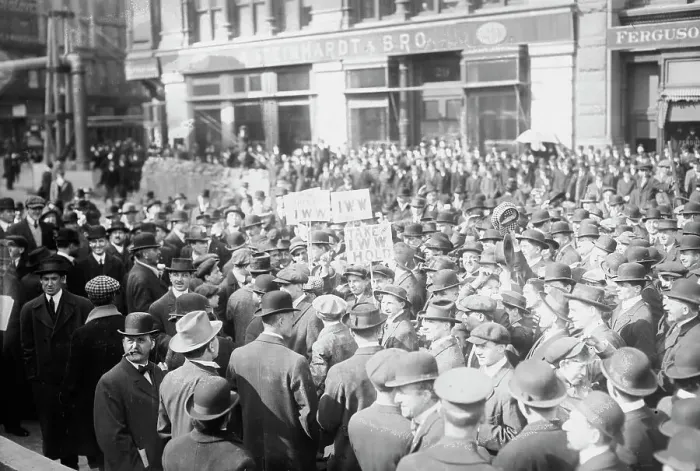 Framed Print : I.W.W. Meeting, Union Sq. 1914. Creator: Bain News Service Framed Print : I.W.W. Meeting, Union Sq. 1914. Creator: Bain News Service