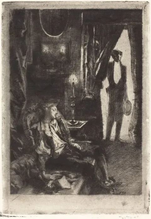 Framed Print : Iza Sleeping (Le Sommeil d Iza), 1885. Creator: Paul Albert Besnard Framed Print : Iza Sleeping (Le Sommeil d Iza), 1885. Creator: Paul Albert Besnard
