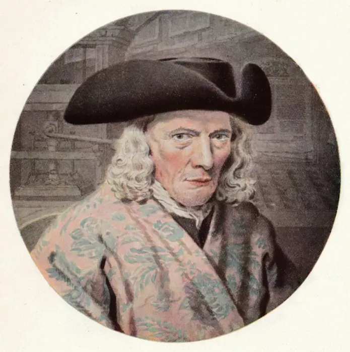 Framed Print : Izaak Enschede (1681-1761), founder of the printing company Royal Joh. Enschede, c18th century