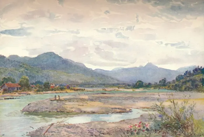 Framed Print : The Izar at Tolz, c1875-1906, (1906). Creator: Yeend King Framed Print : The Izar at Tolz, c1875-1906, (1906). Creator: Yeend King