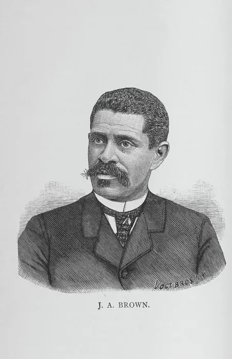 Framed Print : J. A. Brown, 1887. Creator: Vogt Bros Framed Print : J. A. Brown, 1887. Creator: Vogt Bros