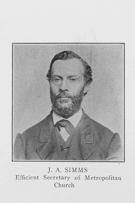 Framed Print : J. A. Simms; Efficient Secretary of Metropolitan Church, (1921?). Creator: Unknown Framed Print : J. A. Simms; Efficient Secretary of Metropolitan Church, (1921?). Creator: Unknown