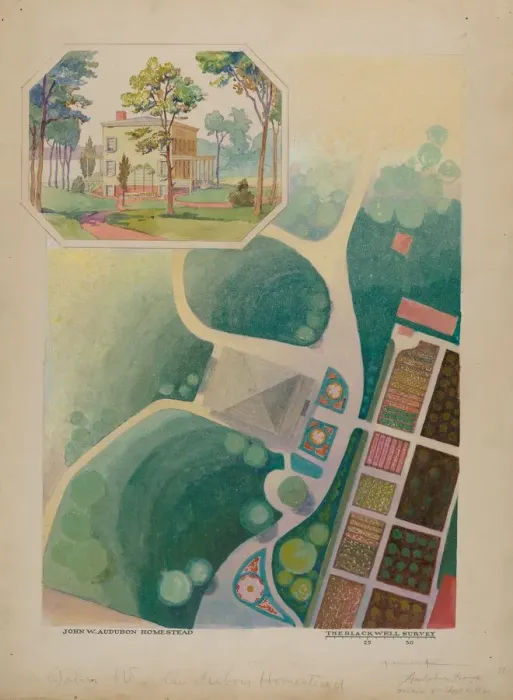 Framed Print : J. Audubon Estate, c. 1936. Creators: George Stonehill, Gilbert Sackerman Framed Print : J. Audubon Estate, c. 1936. Creators: George Stonehill, Gilbert Sackerman