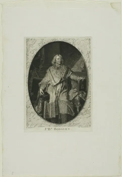 Framed Print : J-B. Bossuet: Standing, n.d. Creator: Jean-Baptiste de Grateloup Framed Print : J-B. Bossuet: Standing, n.d. Creator: Jean-Baptiste de Grateloup