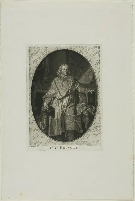Framed Print : J-B. Bossuet: Standing, n.d. Creator: Jean-Baptiste de Grateloup Framed Print : J-B. Bossuet: Standing, n.d. Creator: Jean-Baptiste de Grateloup