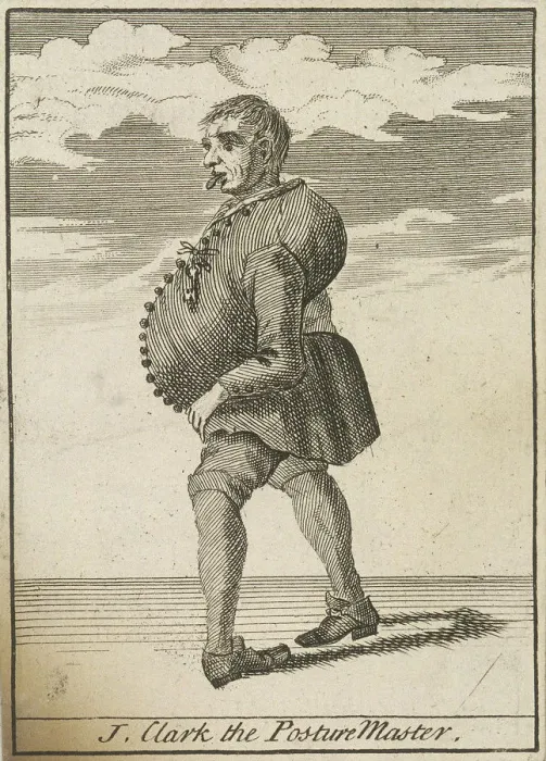 Framed Print : J Clark the Posture Master, Cries of London, (c1688?) Framed Print : J Clark the Posture Master, Cries of London, (c1688?)