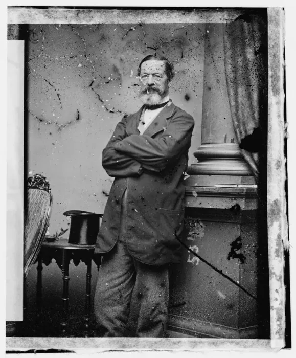 Framed Print : J. H. B. Latrobe, between 1855 and 1865. Creator: Unknown Framed Print : J. H. B. Latrobe, between 1855 and 1865. Creator: Unknown