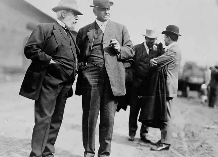Framed Print : J. J. Hill & Carl Gray, between c1910 and c1915. Creator: Bain News Service
