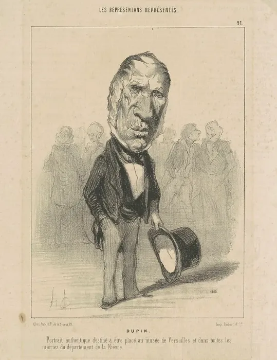 Framed Print : J. Jacques Dupin, 19th century. Creator: Honore Daumier Framed Print : J. Jacques Dupin, 19th century. Creator: Honore Daumier