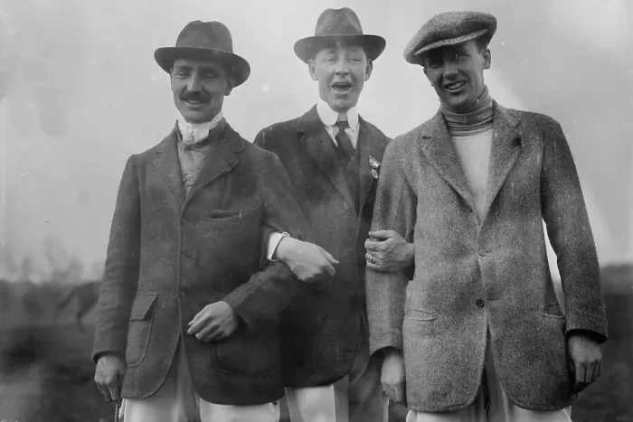 Framed Print : J. Parks, Harry P. Whitney, F.S. Von Stade, between c1910 and c1915. Creator: Bain News Service Framed Print : J. Parks, Harry P. Whitney, F.S. Von Stade, between c1910 and c1915. Creator: Bain News Service