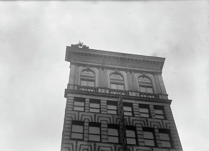Framed Print : J. Reynolds, Performing Acrobatic And Balancing Acts On High Cornice Above 9th Street, N.W. 1917. Creator: Harris & Ewing. J. Reynolds, Performing Acrobatic And Balancing Acts On High Cornice Above 9th Street, N.W. 1917 Framed Print : J. Reynolds, Performing Acrobatic And Balancing Acts On High Cornice Above 9th Street, N.W. 1917. Creator: Harris & Ewing. J. Reynolds, Performing Acrobatic And Balancing Acts On High Cornice Above 9th Street, N.W. 1917