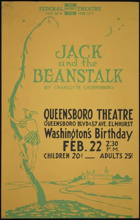 Framed Print : Jack and the Beanstalk, New York, [1930s]. Creator: Unknown