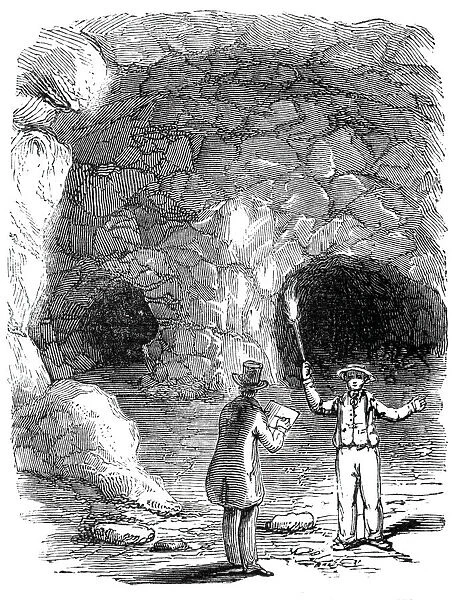 Jack Cades cavern, Blackheath, 1844. Creator: Unknown