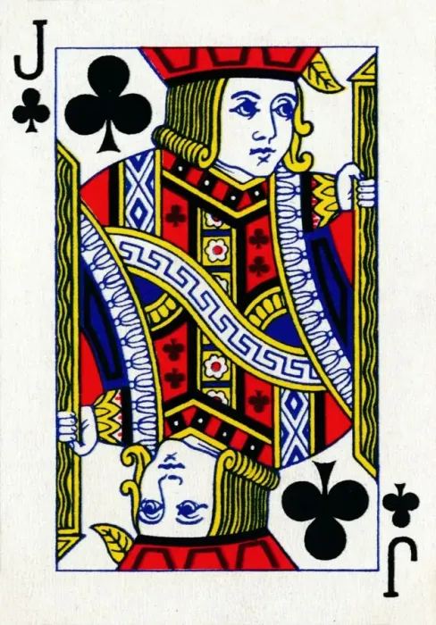Framed Print : Jack of Clubs from a deck of Goodall & Son Ltd. playing cards, c1940 Framed Print : Jack of Clubs from a deck of Goodall & Son Ltd. playing cards, c1940