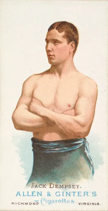 Framed Print : Jack Dempsey, Pugilist, from Worlds Champions, Series 1 (N28) for Allen &amp