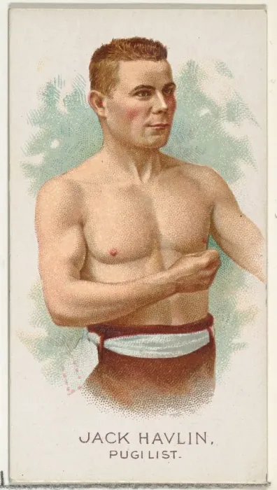 Framed Print : Jack Havlin, Pugilist, from Worlds Champions, Series 2 (N29) for Allen & Framed Print : Jack Havlin, Pugilist, from Worlds Champions, Series 2 (N29) for Allen &