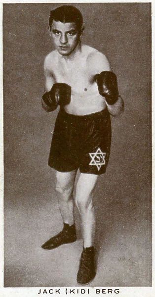 Jack Kid Berg, English boxer, 1938