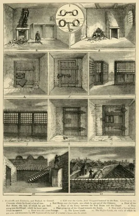 Framed Print : Jack Sheppards Escapes, (c1872). Creator: Unknown Framed Print : Jack Sheppards Escapes, (c1872). Creator: Unknown