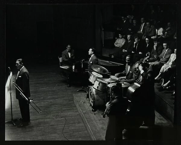 Jack Teagardens band in concert at Colston Hall, Bristol, 1957. Artist: Denis Williams
