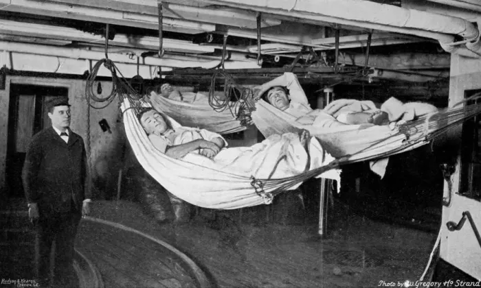 Framed Print : Jack in his watch below on board HMS Alexandra, 1896. Artist: W Gregory Framed Print : Jack in his watch below on board HMS Alexandra, 1896. Artist: W Gregory