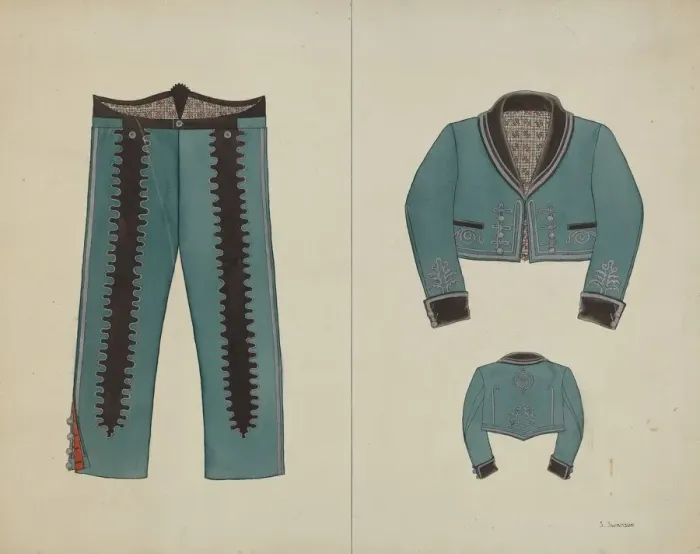 Framed Print : Jacket, c. 1940. Creator: Syrena Swanson Framed Print : Jacket, c. 1940. Creator: Syrena Swanson
