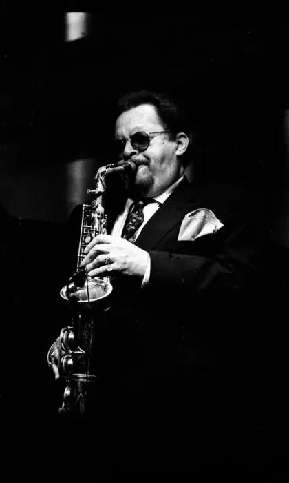 Framed Print : Jackie McLean, Jazz Cafe, London, April 1991. Artist: Brian O Connor Framed Print : Jackie McLean, Jazz Cafe, London, April 1991. Artist: Brian O Connor