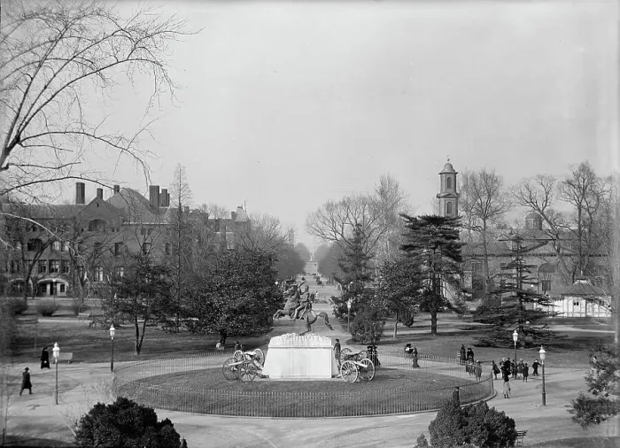Framed Print : Jackson, Andrew. Monument in Lafayette Park, 1913. Creator: Harris & Ewing. Jackson, Andrew. Monument in Lafayette Park, 1913. Creator: Harris & Ewing Framed Print : Jackson, Andrew. Monument in Lafayette Park, 1913. Creator: Harris & Ewing. Jackson, Andrew. Monument in Lafayette Park, 1913. Creator: Harris & Ewing