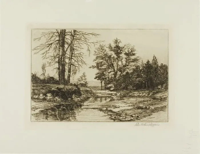 Framed Print : Jackson Hollow, 1897. Creator: Bertha Jaques Framed Print : Jackson Hollow, 1897. Creator: Bertha Jaques