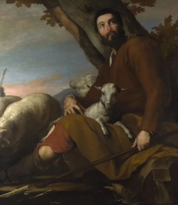 Framed Print : Jacob with the Flock of Laban, ca 1638. Artist: Ribera, Jose, de (1591-1652) Framed Print : Jacob with the Flock of Laban, ca 1638. Artist: Ribera, Jose, de (1591-1652)