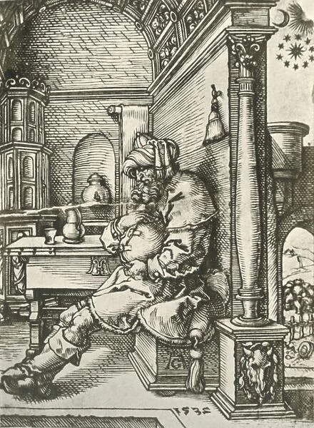 Jacob Meditating on Josephs Dreams, 1532, (1908). Creator: Heinrich Aldegrever