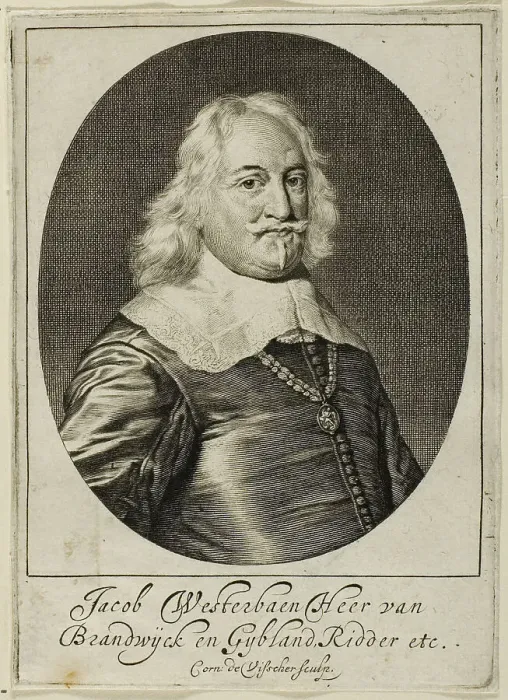 Framed Print : Jacob Westerbaen, n.d. Creator: Cornelis de Visscher Framed Print : Jacob Westerbaen, n.d. Creator: Cornelis de Visscher