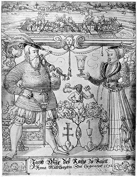 Jacob Wyx of Basel and his wife Anna, 1592 (1901)