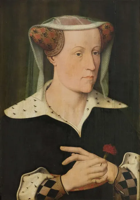 Framed Print : Jacoba of Bavaria, Countess of Holland and Zeeland, 1490-1556. Creator: Jan Mostaert Framed Print : Jacoba of Bavaria, Countess of Holland and Zeeland, 1490-1556. Creator: Jan Mostaert
