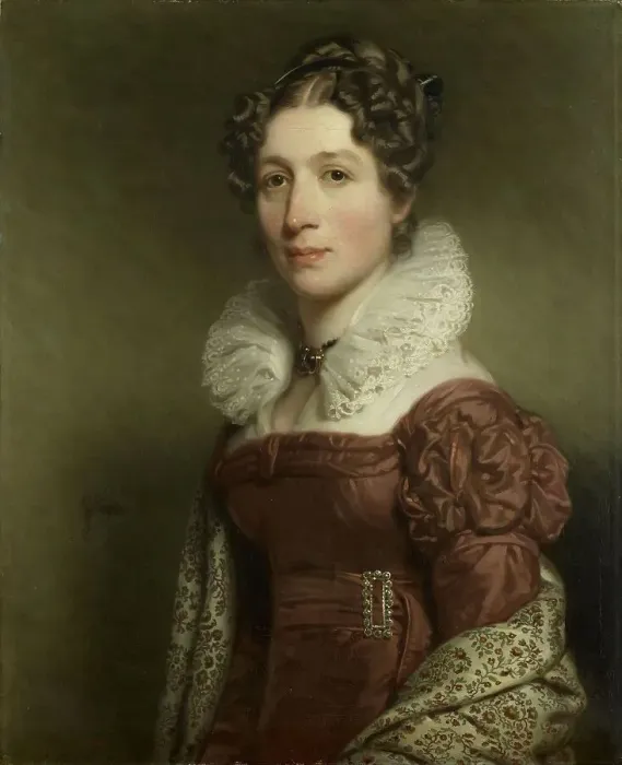 Framed Print : Jacoba Vetter (1796-1830), Wife of Pieter Meijer Warnars, Amsterdam Bookseller, c.1821-c.1825. Creator: Charles Howard Hodges Framed Print : Jacoba Vetter (1796-1830), Wife of Pieter Meijer Warnars, Amsterdam Bookseller, c.1821-c.1825. Creator: Charles Howard Hodges