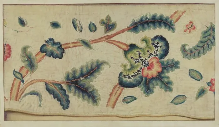 Framed Print : Jacobean Embroidery, c. 1936. Creator: Lawrence Peterson Framed Print : Jacobean Embroidery, c. 1936. Creator: Lawrence Peterson