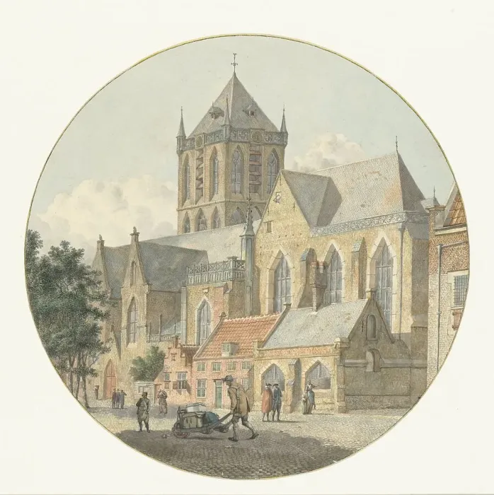 Framed Print : Jacobikerk in Utrecht, 1792. Creator: Johannes Huibert Prins