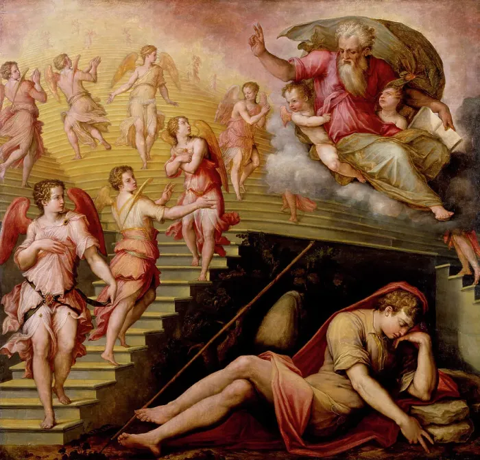 Framed Print : Jacob's Dream, 1557-1558. Creator: Giorgio Vasari Framed Print : Jacob's Dream, 1557-1558. Creator: Giorgio Vasari