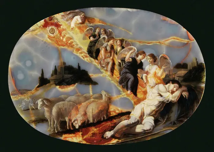 Framed Print : Jacob's Ladder, c1650. Creator: Jacques Stella Framed Print : Jacob's Ladder, c1650. Creator: Jacques Stella