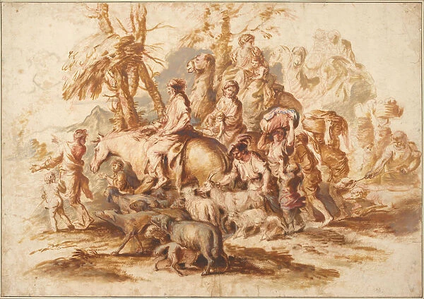 Jacobs Return, ca 1647-1651. Artist: Castiglione, Giovanni Benedetto (1610-1665)