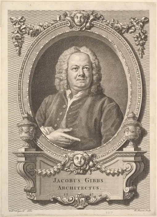 Framed Print : Jacobus Gibbs, Architectus, 1747. Creator: Bernard Baron Framed Print : Jacobus Gibbs, Architectus, 1747. Creator: Bernard Baron