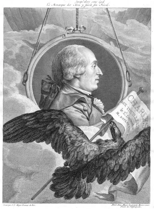 Framed Print : Jacques Alexandre Cesar Charles, French physicist, c1783. Artist: Simon Charles Miger Framed Print : Jacques Alexandre Cesar Charles, French physicist, c1783. Artist: Simon Charles Miger