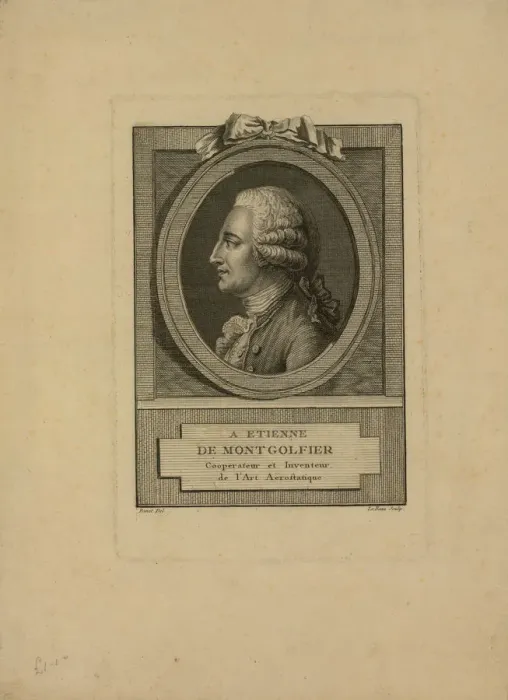 Framed Print : Jacques-Etienne Montgolfier (1745-1799), 1790s Framed Print : Jacques-Etienne Montgolfier (1745-1799), 1790s