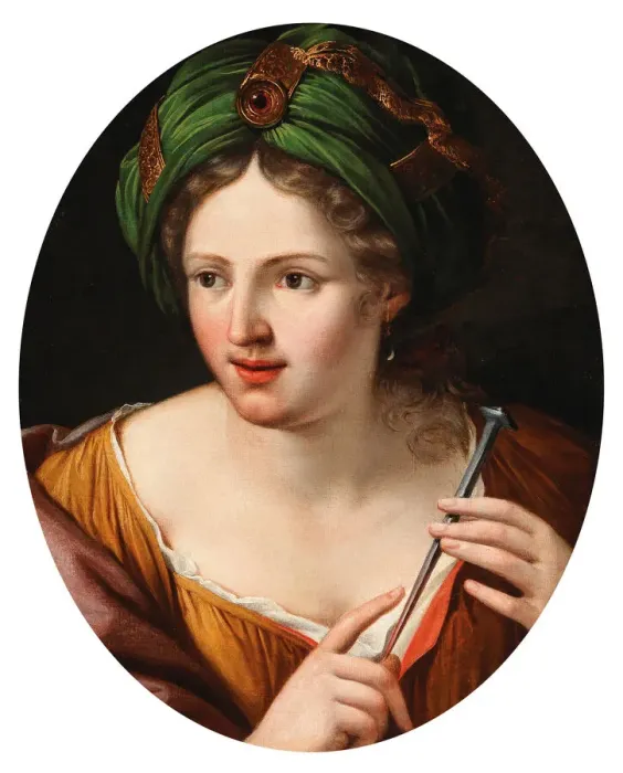 Framed Print : Jael, 17th century. Creator: Anonymous Framed Print : Jael, 17th century. Creator: Anonymous