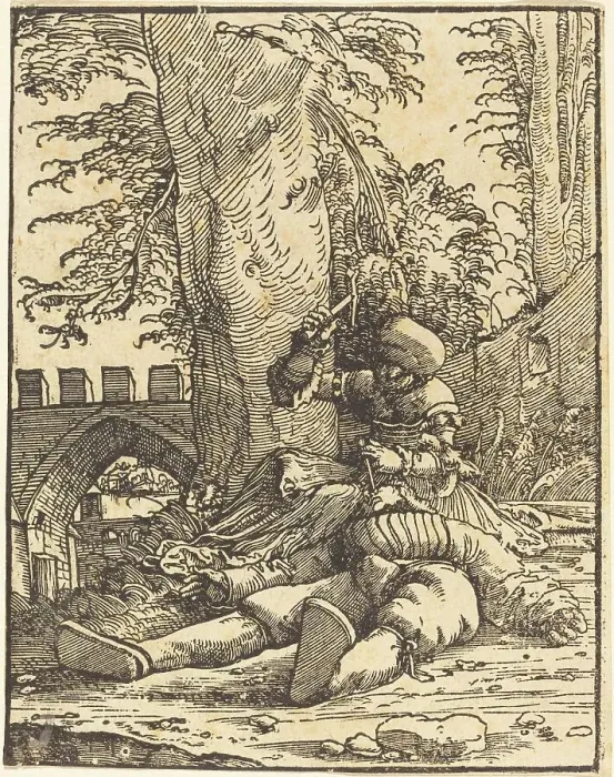 Framed Print : Jael and Sisera, c. 1513. Creator: Albrecht Altdorfer Framed Print : Jael and Sisera, c. 1513. Creator: Albrecht Altdorfer