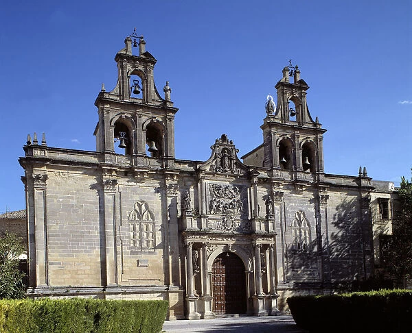 Jaen Ubeda Iglesia De Santa Maria De Los Reales Alcazares. Fachada Siglo XVII