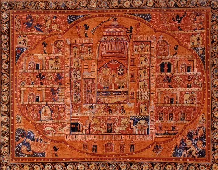 Framed Print : Jagannatha, Balabhadra, and Subhadra in the Jagganatha Temple, between c1875 and c1900. Creator: Unknown Framed Print : Jagannatha, Balabhadra, and Subhadra in the Jagganatha Temple, between c1875 and c1900. Creator: Unknown