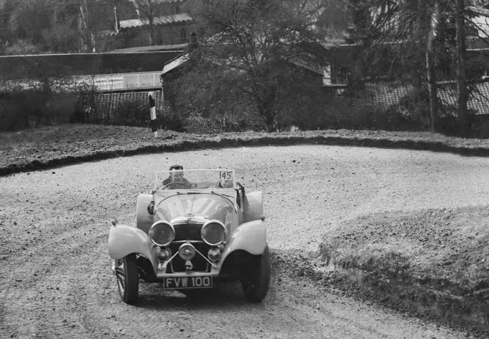 Framed Print : Jaguar SS 100 of CJ Gibson competing in the RAC Rally, 1939. Artist: Bill Brunell Framed Print : Jaguar SS 100 of CJ Gibson competing in the RAC Rally, 1939. Artist: Bill Brunell