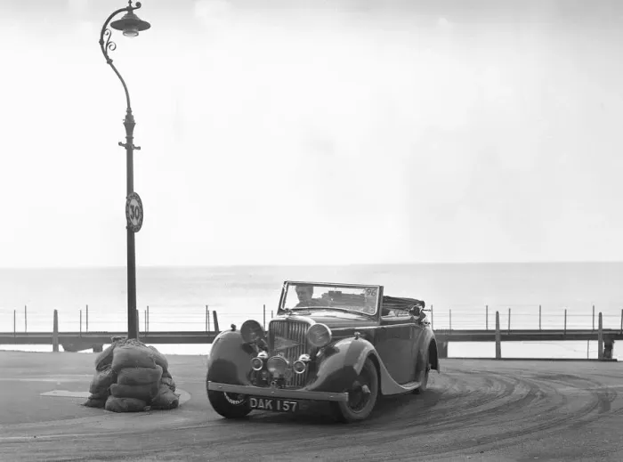 Framed Print : Jaguar SS of RM Proctor at the RAC Rally, Brighton, Sussex, 1939. Artist: Bill Brunell Framed Print : Jaguar SS of RM Proctor at the RAC Rally, Brighton, Sussex, 1939. Artist: Bill Brunell